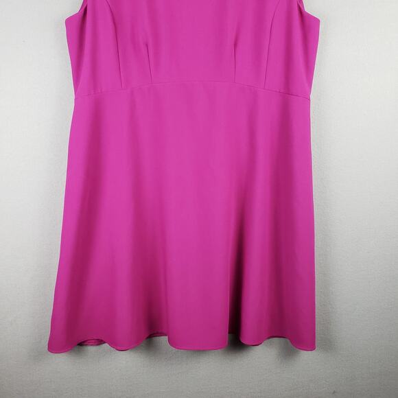 Tahari Women's‎ Plus Size 16W Sleeveless Shift Dress Magenta Pink Cocktail Party - Picture 4 of 9